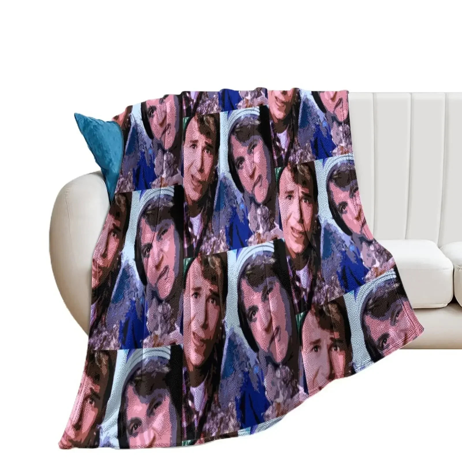 Bob and Doug McKenzie Artwork from SCTV and Strange Brew Throw Blanket Flannel Fabric funny gift christmas decoration Blankets