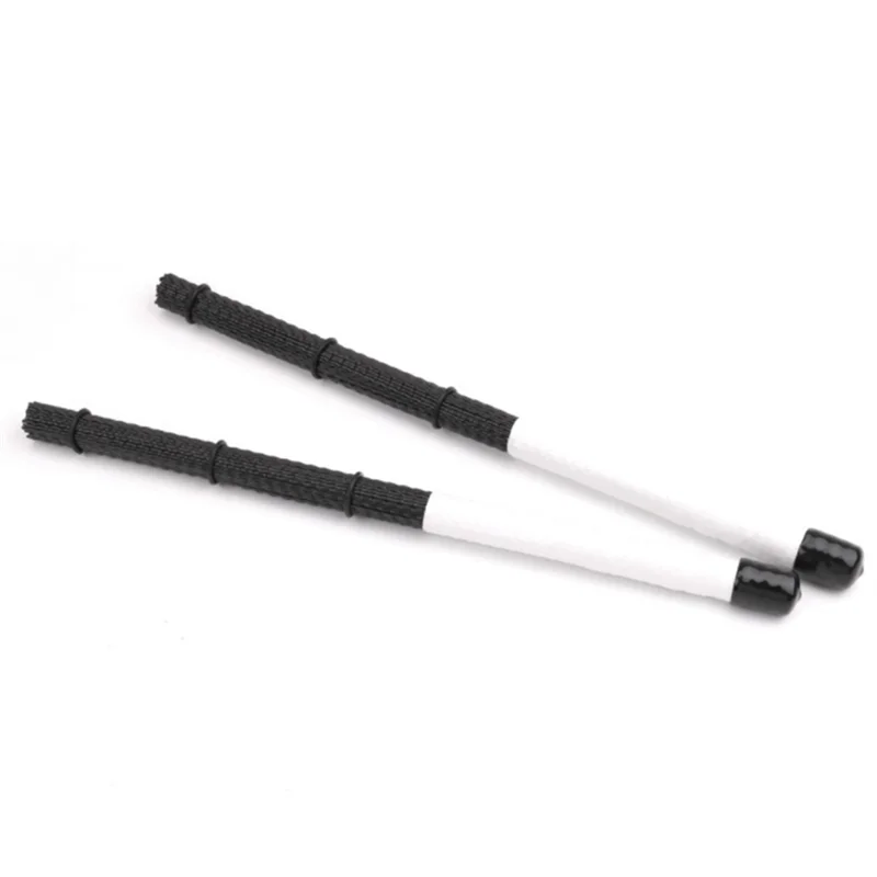 

Dropship-2Pcs Cajon Brush Telescoping Drum Brushes Nylon Sticks Percussion For Jazz Stick Drum Musical