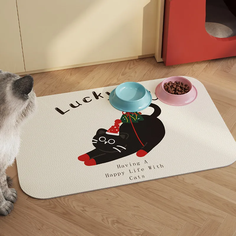 VIKAMA Waterproof PVC Pet Mat Non-slip Washable Cut to Size for Crate Litter Feeding