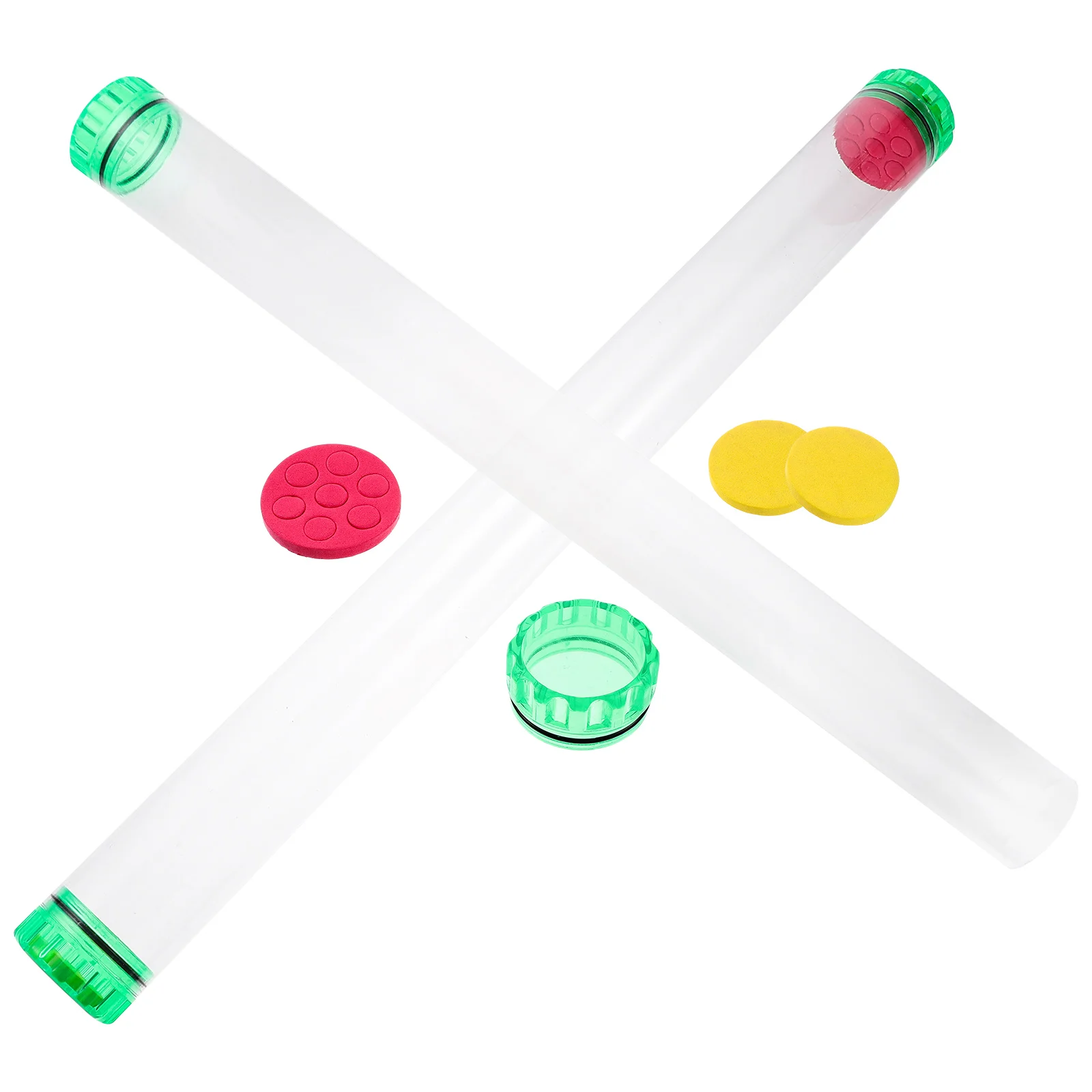 

2pcs Fishing Floats Tube PVC Transparent Storage Container 50cm Random Color Accessories for Fishing Dobber Organizer