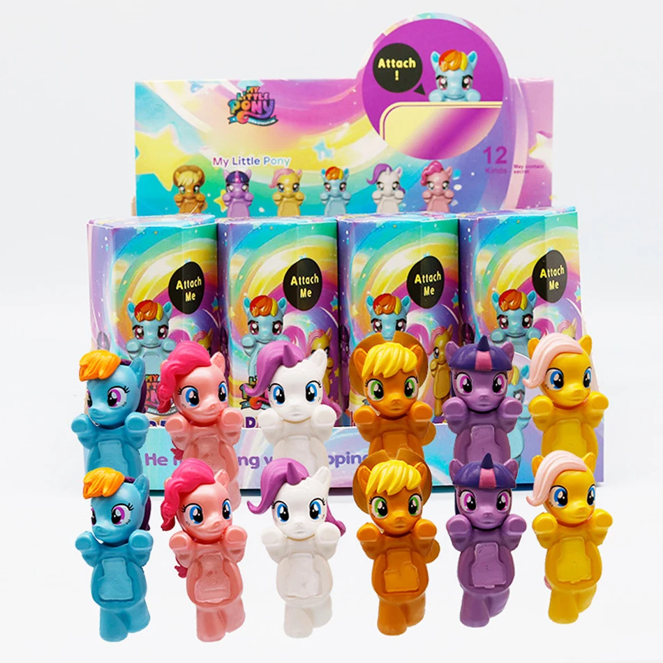 12 قطعة مجموعة أنيمي بلدي ليتل المهر 6.7 سنتيمتر عمل الشكلTwilight البريق قوس قزح داش أبلجاك سطح المكتب الحلي ألعاب أطفال الهدايا