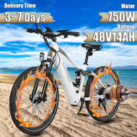 XD26 Electric Bicycle 750W Motor 48V14AH Lithium Battery Hydraulic brake Urban Commuting Electric Bike 26-in Tire Aldult E-bike