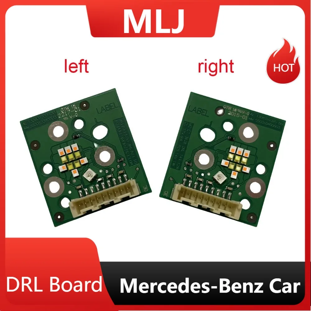

For Mercedes CLS GLA GLE GLS LOW SUV 2017-2019 White Lightsource Daytime Runing Light Board Headlight 9pin DRL Chips 1305715307