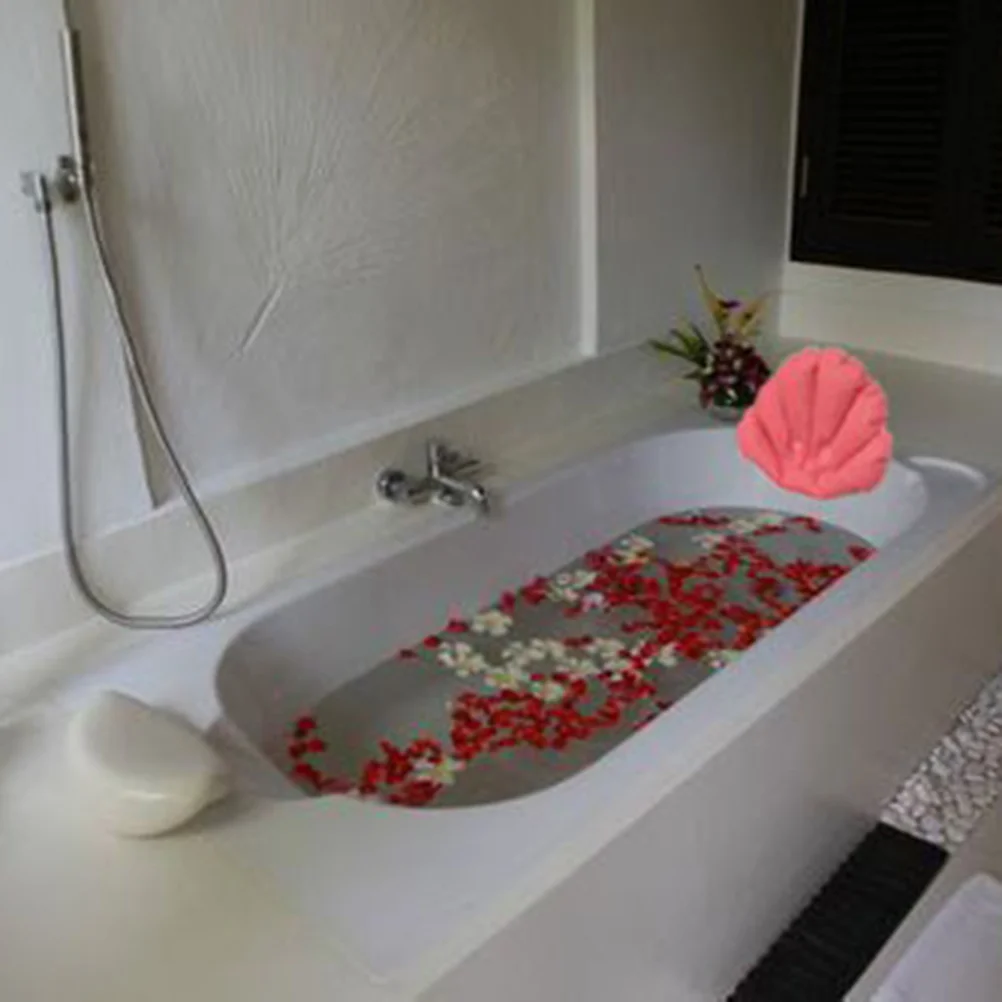 2 PCS Inflatable Bathroom Pillow Spa Headrest Adjustable with Suction Cups Bathtub