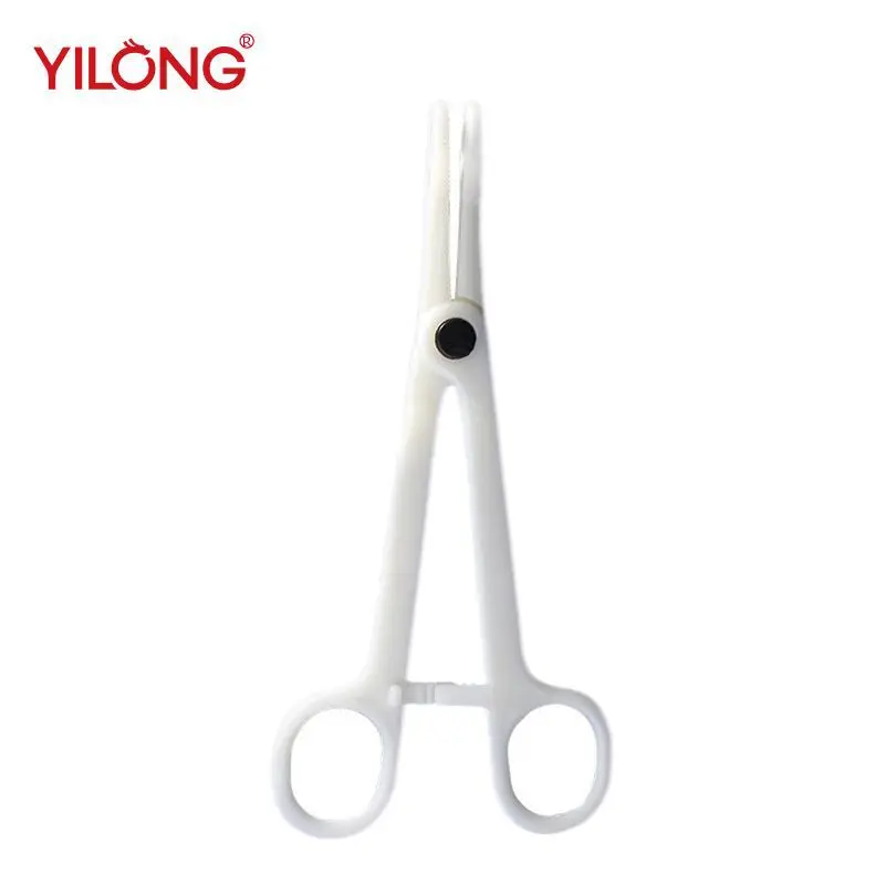 Ассистент для пирсинга, одноразовые косые треугольные щипцы для пирсинга с круглым ртом, человеческий пирсинг