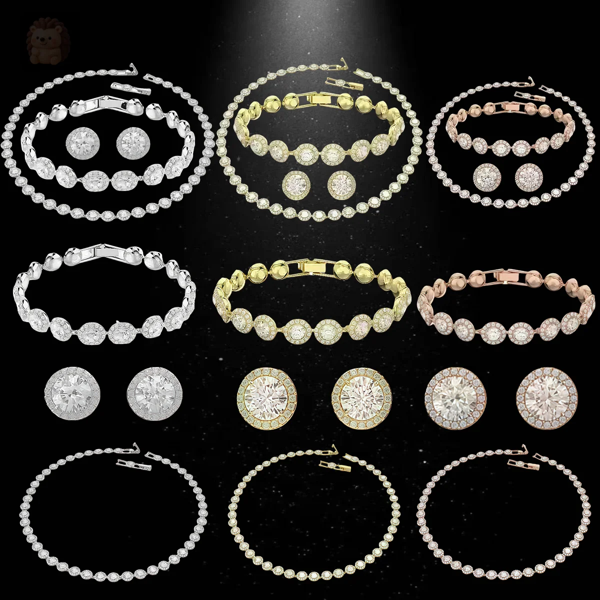 

Новинка 2025 года, хит продаж, легкое роскошное модное ожерелье, серьги-подвески, браслет, комплект ювелирных изделий, роскошный элегантный рождественский подарок для пары