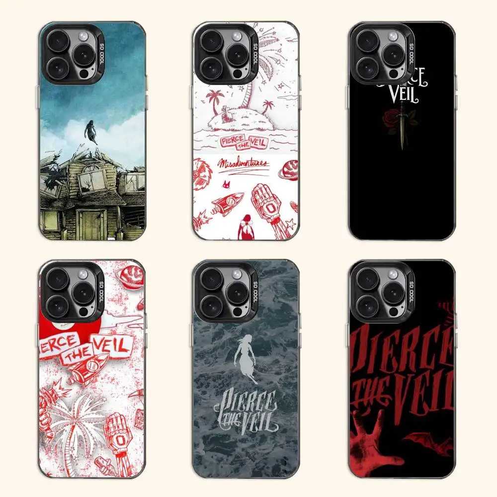 

P-Pierce The Veil Phone Case For iPhone 17 16e 16 15 14 13 12 Pro Max X XR XS MAX Back Cover