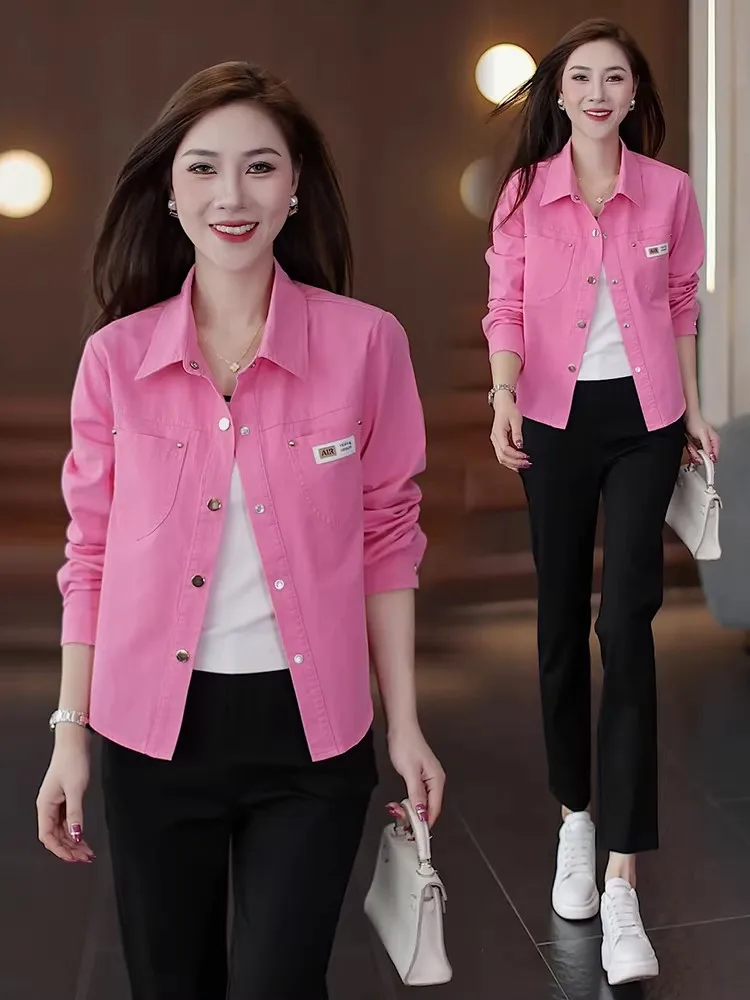 

Casual Short Women's Shirt Jacket 2026 Autumn New Style Loose Slimming Small Size Versatile Shirt Top Fashionable Commute Wind