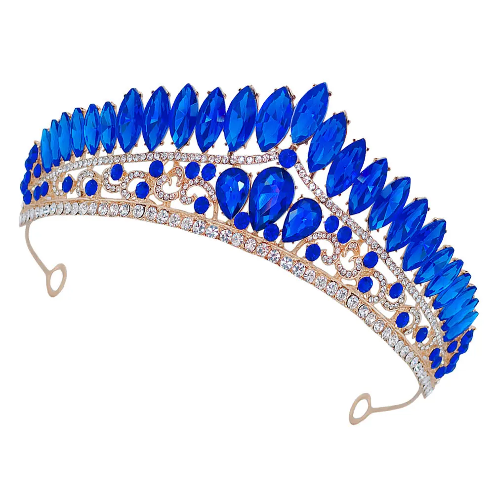 Rhinestone Crown Bridal Headpiece Sparkling Tiara Crown Wedding Birthday Party Hair Accessories Bridal Headband