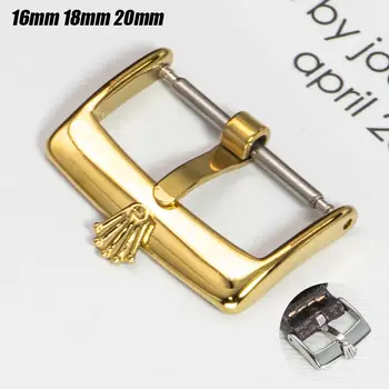 16mm 18mm 20mm nerezová ocelová spona na hodinky, příslušenství k hodinkám, náhradní spona, jemně leštěná spona pro hodinky Rolex 6 nejlepší prodej Části hodinek Gucci - №5