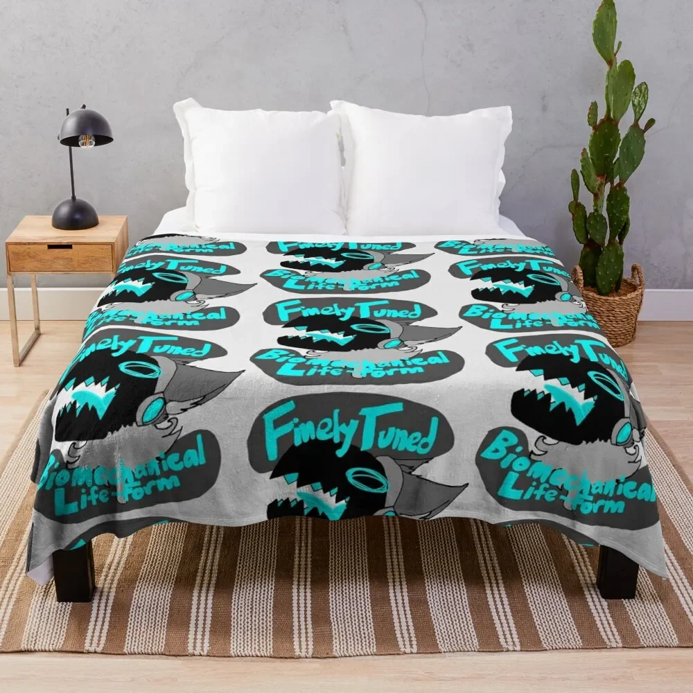 

Finely Tuned Biomechanical Lifeform - Protogen Throw Blanket Flannel Fleece Soft Warm Throw Blanket