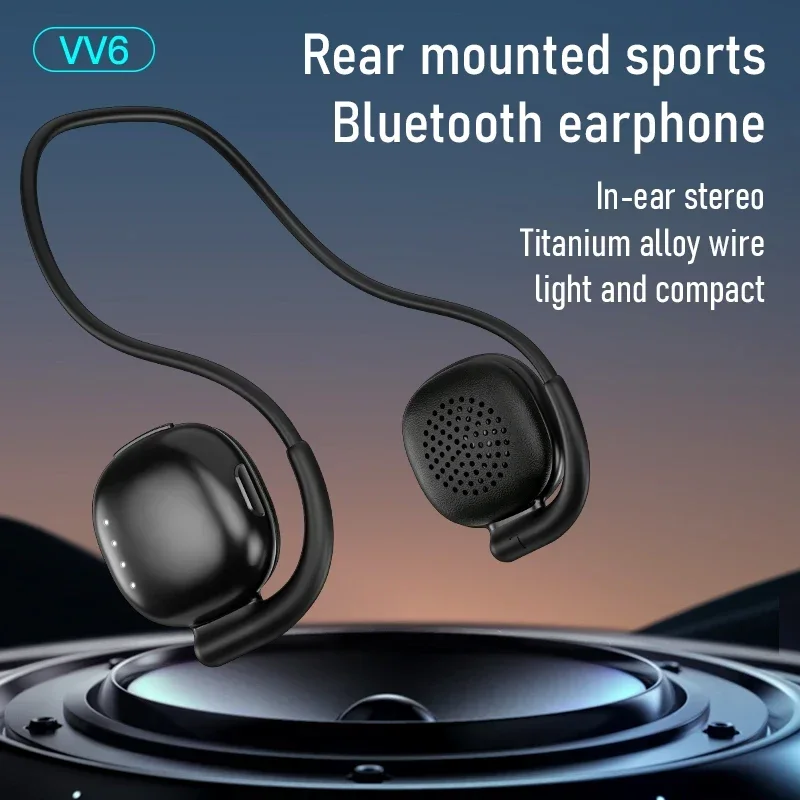 Bone Conduction Bluetooth Headphones Wrap Around Head Sports Wireless with Mic Earphones HiFi Stereo Earbuds for Xiaomi IPHONE