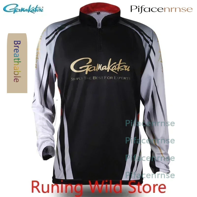 Men's Long Sleeve Fishing Shirts Quick Dry Breathable Lightweight UPF 50 plus Sun Protection Outdoor Clothing in Multiple Colors