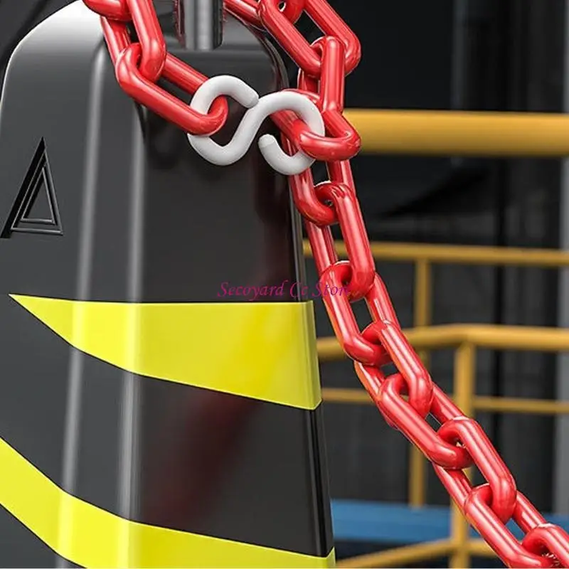N3UC Reflective Notice Fence Link Plastic Barrier Chain Link 20Meters Length