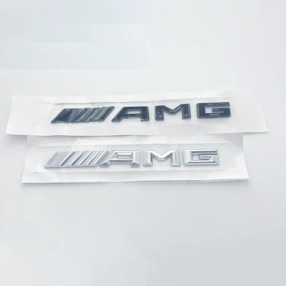 ثلاثية الأبعاد ABS سيارة الخلفي الجذع شارة مائي رسائل ملصق لمرسيدس بنز AMG A B C E G CLA C63 C63S E53 GT SLK W176 W205 W177 C260L
