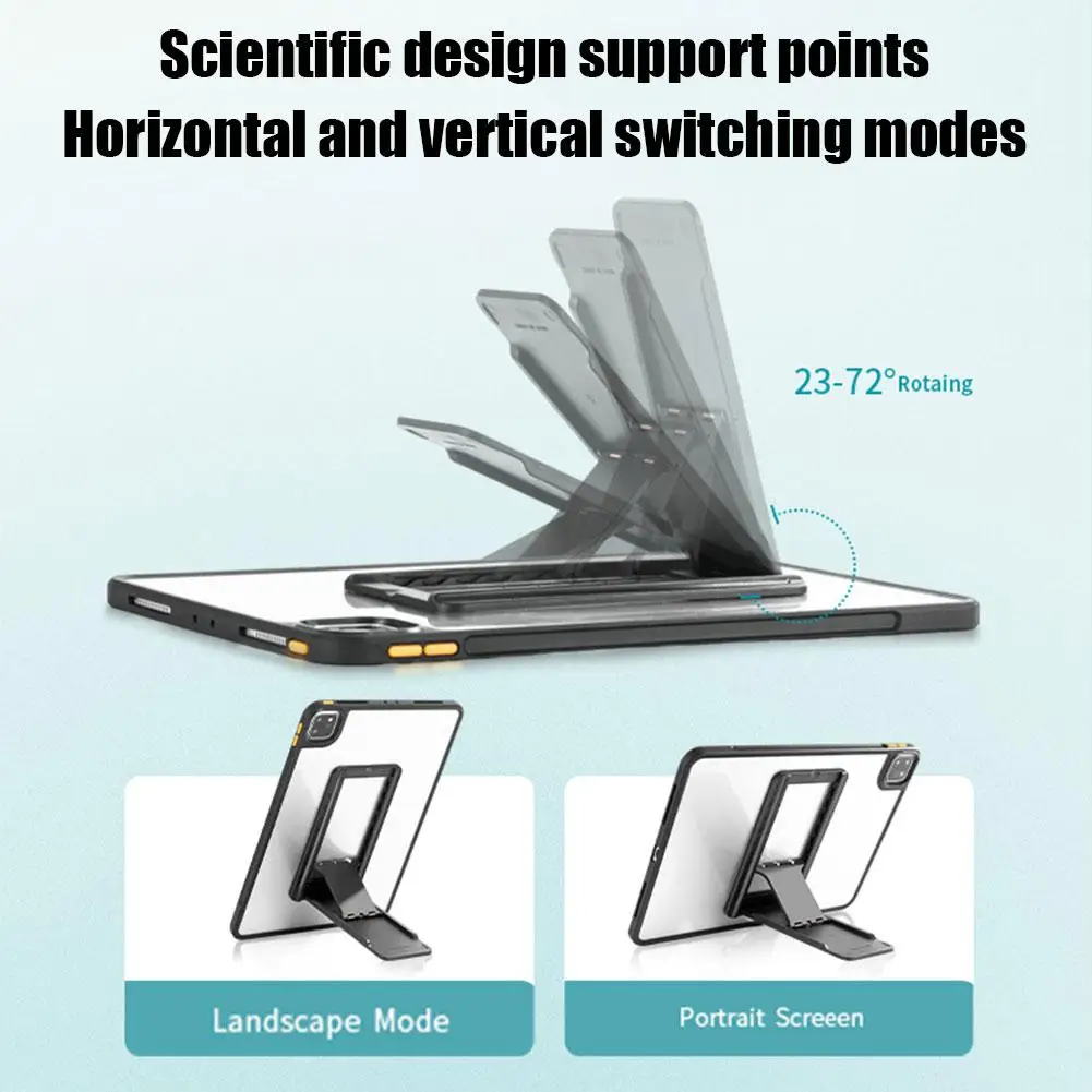 Portable Tablet Stand With Foldable Storage Angle And Adjustable Adhesive Style Creative Desktop Computer Stand