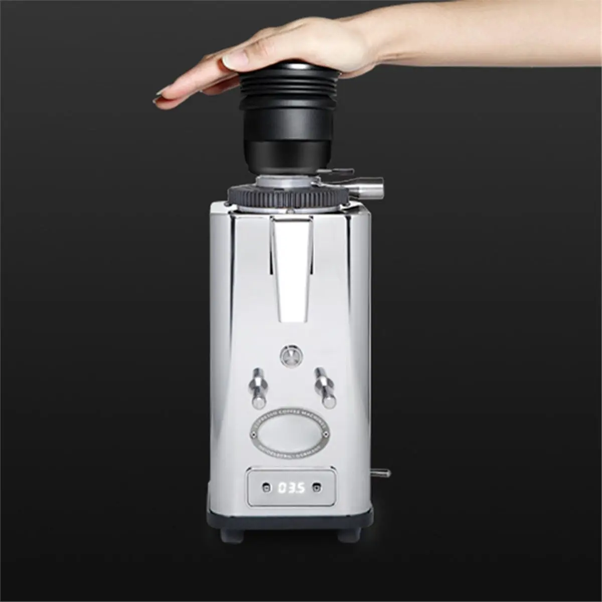 #80P Coffee Beans Grinder Single Dose Hopper for S-Manuale 64 Grinder,Single Dose Hopper,(Aluminum Alloy + Food Grade Silicone)