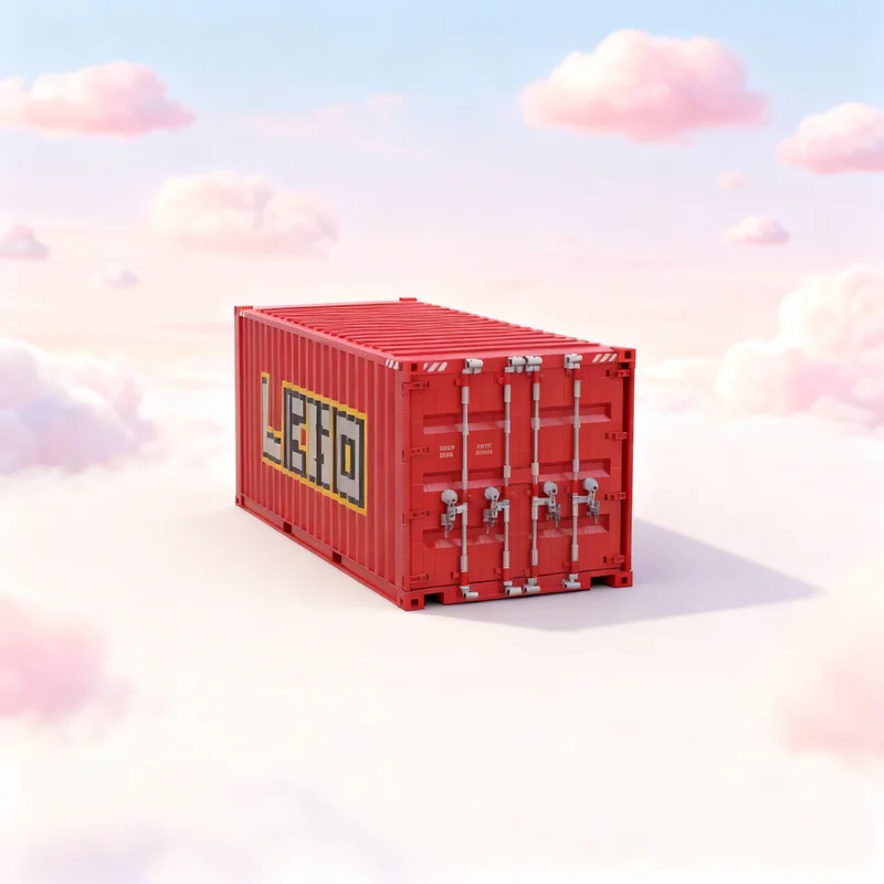 8217pcs MOC Creator Creator Expert 20 FEET SHIPPING CONTAINER - XXL Scale Functional Locking System V2.0 Model Building Blocks