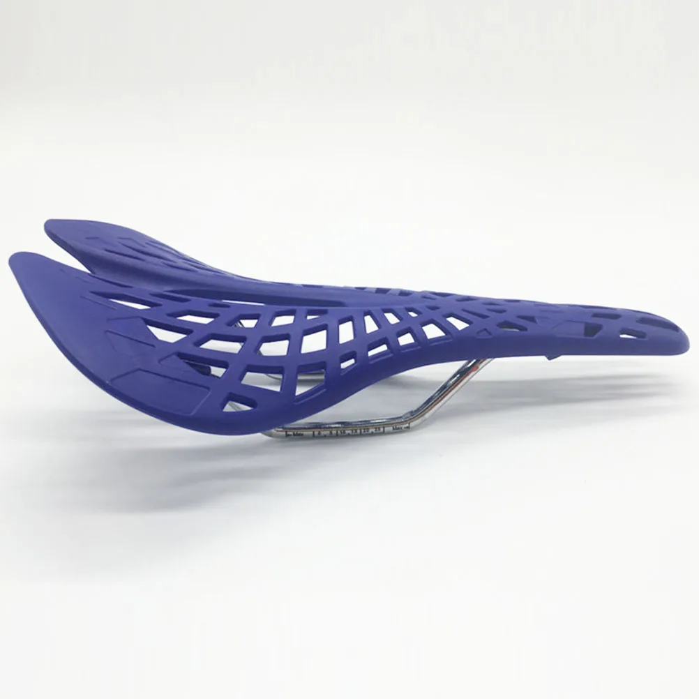 Creative Blue Spider Web Hollow Bike Saddle Ergonomic Comfortable Road Mountain Bike Seat Cycling Accessory Spider Web Seat