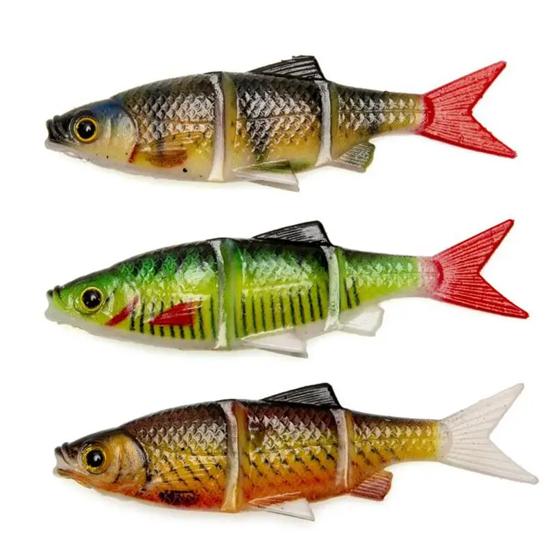 Artificial Fish Bait 3D Printed Bass Lures Fishing Bait Attractive Multi-Jointed Swimbait For Freshwater And Saltwater