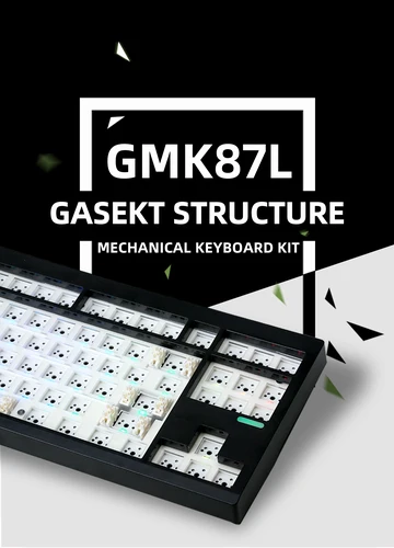 Imagen 2 del producto KIT de teclado mecánico ZUOYA GMK87-L, 3 modos, inalámbrico, Bluetooth, junta intercambiable en caliente, teclado personalizado, KIT de teclado para juegos