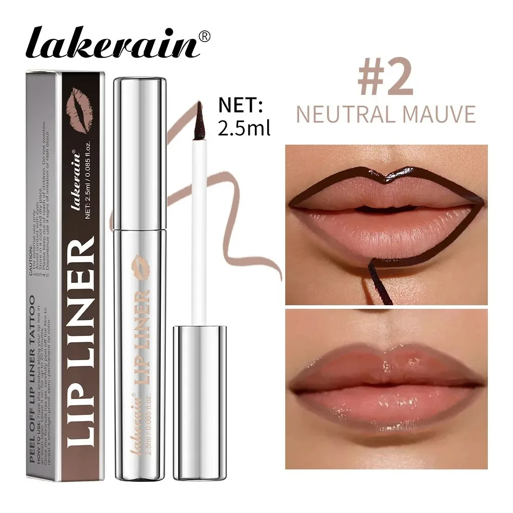 Daily 2.5ML Lip Liner Waterproof Peel Off Lip Gloss Smudge-proof Long Lasting Lip Makeup Lip Contouring