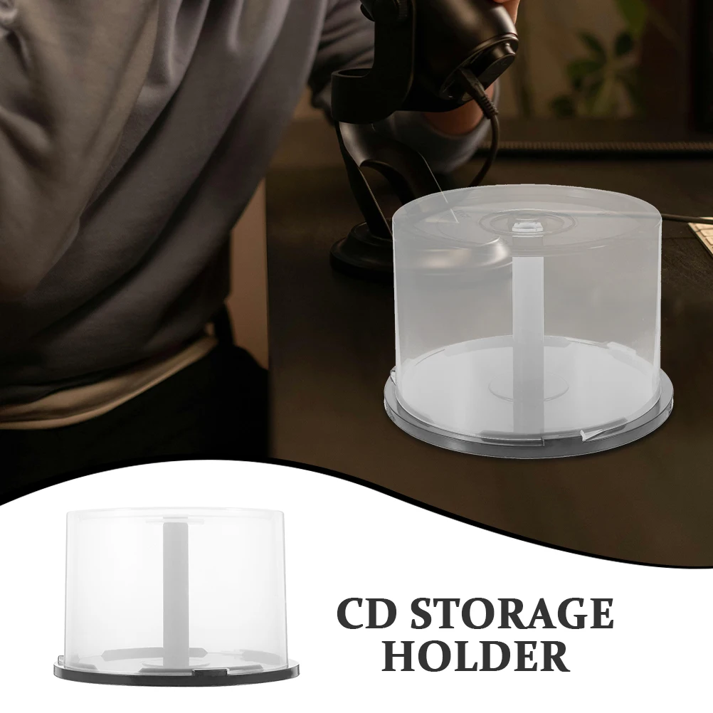 

CD DVD Storage Bin Holder Case PP Material Protect Scratch Desktop Bookshelf Organizer Container Bucket Rack Unit