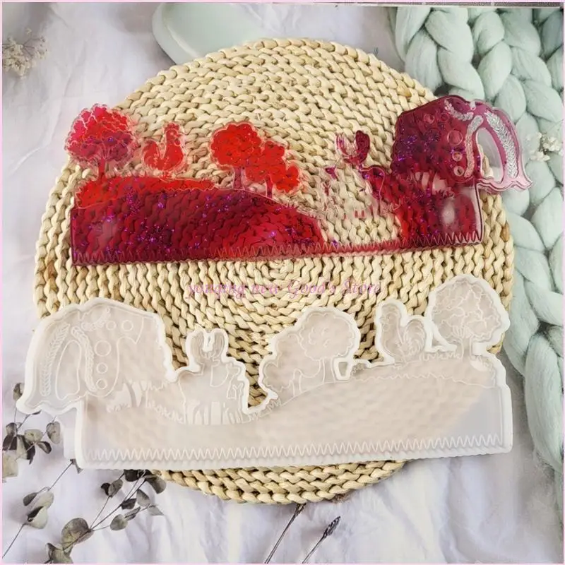 57QA Moose Pattern Silicone Molds Epoxy Resin Wall Hangings Molds Resin Crafting Molds Handmade Ornaments Mold for Ornament
