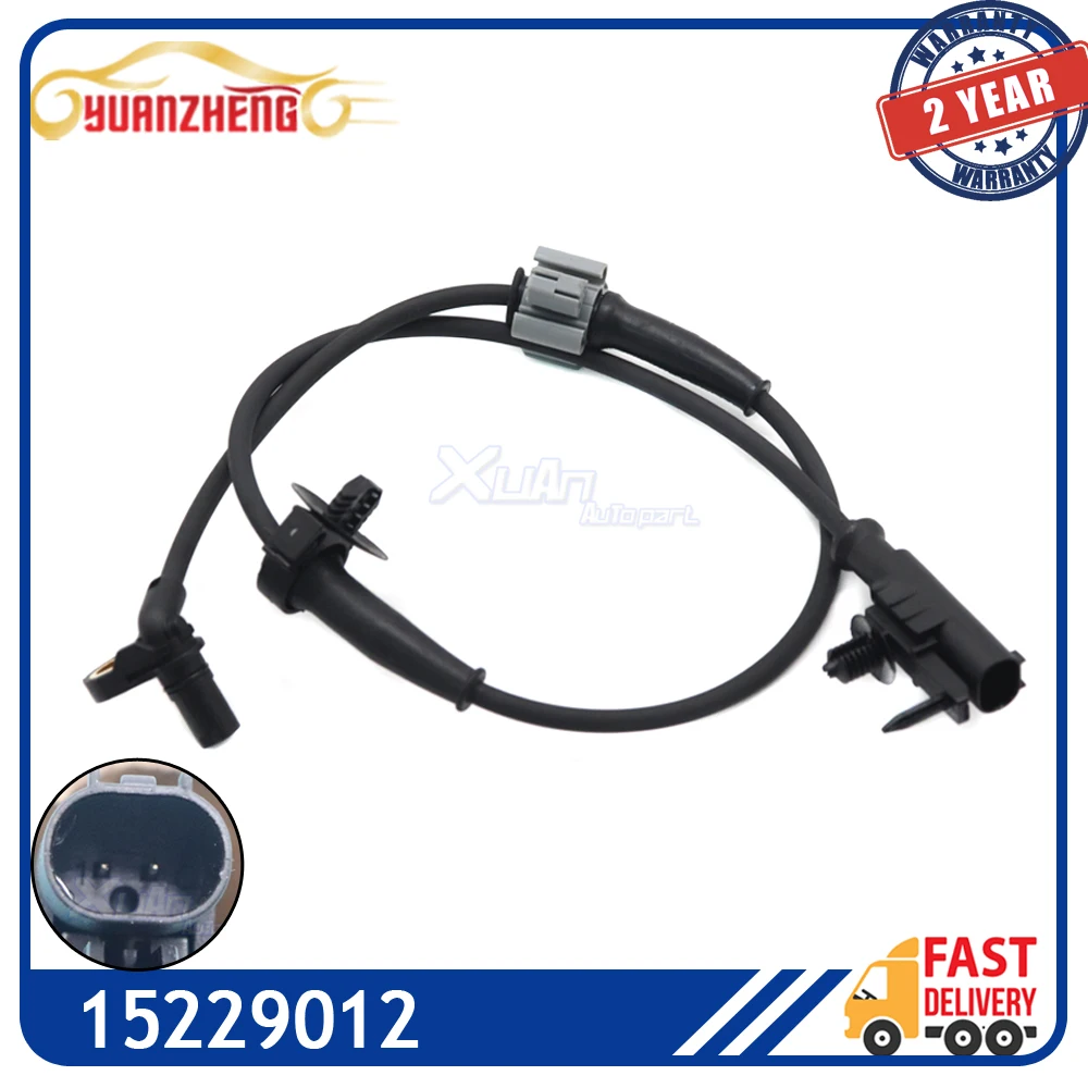 15229012 Rear Left & Right ABS Wheel Speed Sensor For Chevrolet Avalanche Suburban Tahoe GMC Yukon Cadillac Escalade 2007-2014