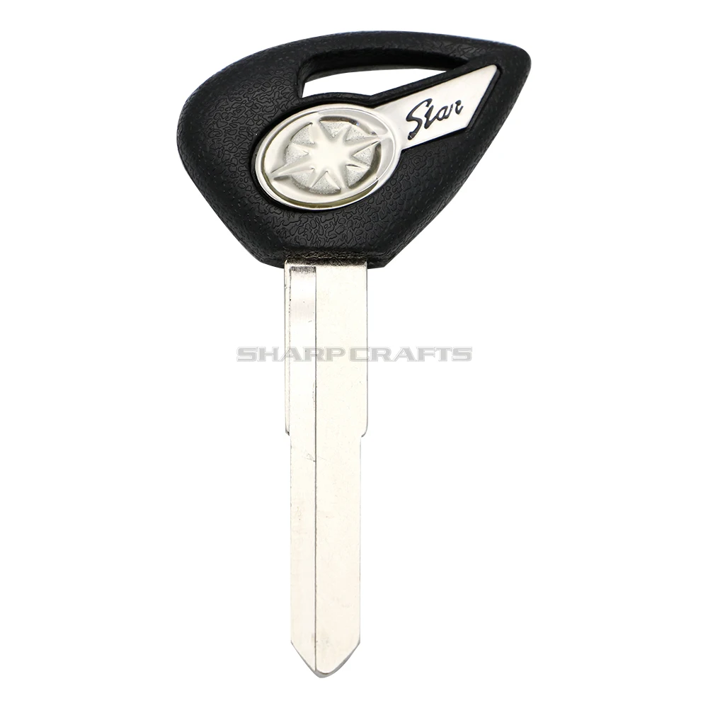 Black / Red Motorcycle Blank Key Uncut Blade For YAMAHA Dragstar V-Star DS400 DS650 XVS400 XVS650 XV1900 XVS1300 XVS950 view 5