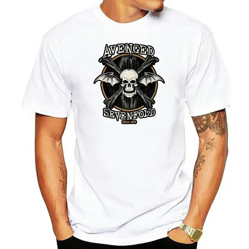 Camiseta negra Avenged Sevenfold Since 1999 para adultos, nueva Camiseta con estampado A7X