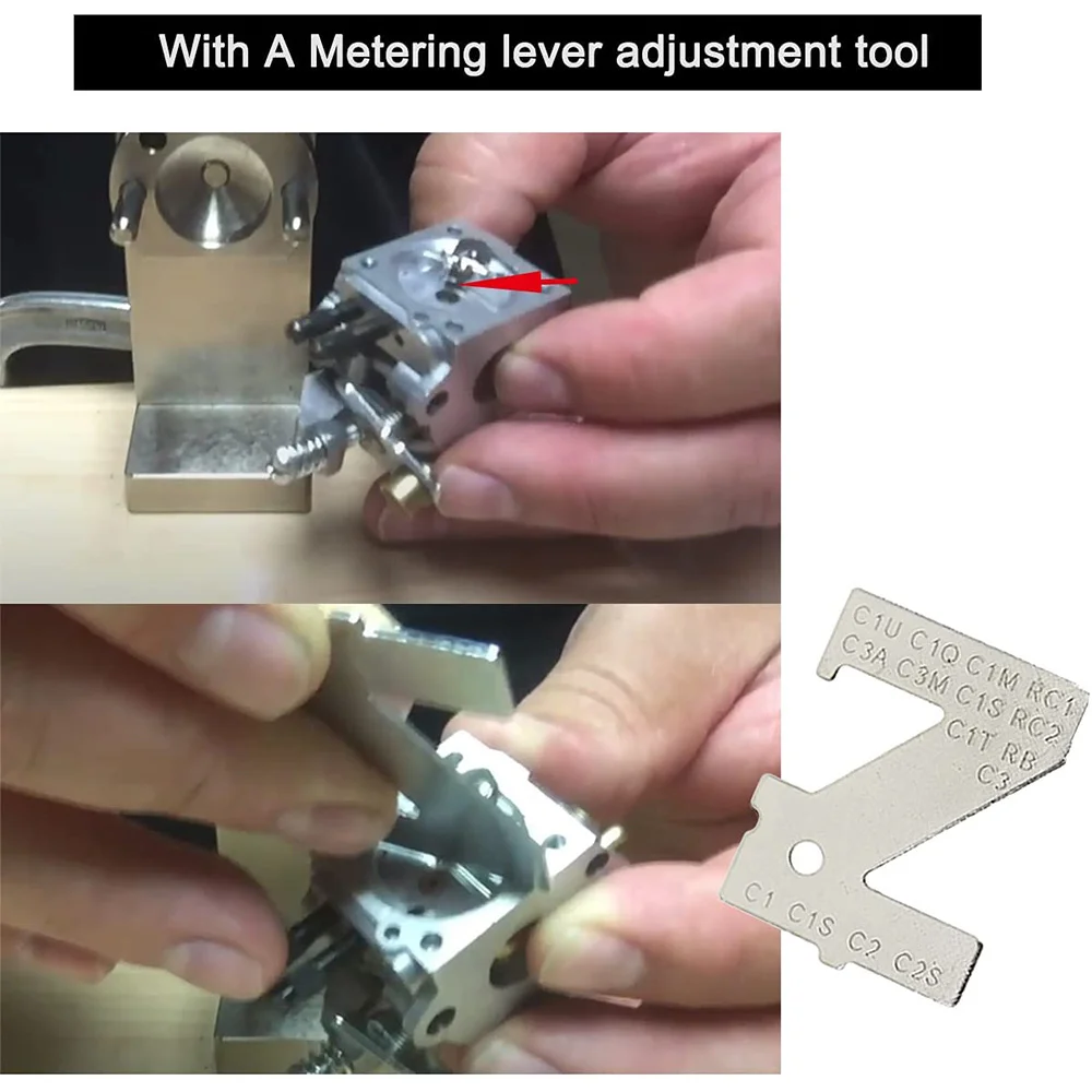 A23E-Carburetor Adjustment Tool Kit For 2 Cycle Engines, Carb Tune Up Adjusting Tool For Trimmer Weedeater Chainsaw