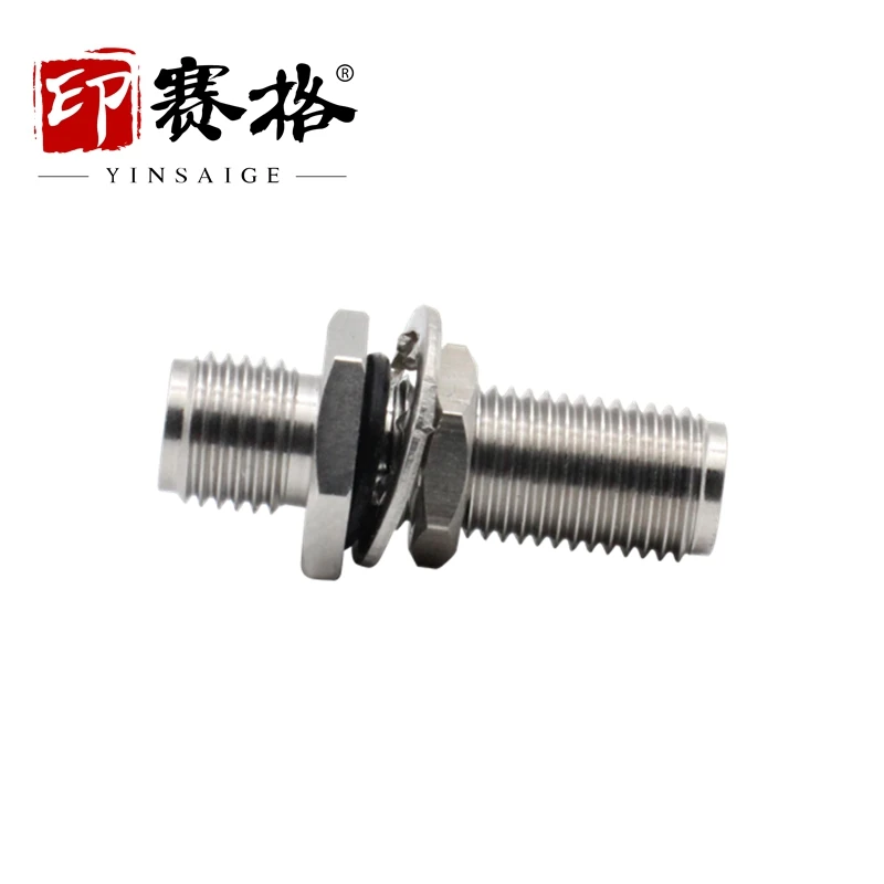 Sma-kkyg Paslanmaz Çelik adaptör sma Dişi Dönen dişi sabit panel 18GHZ düşük duran dalga SMA konektörü su geçirmez