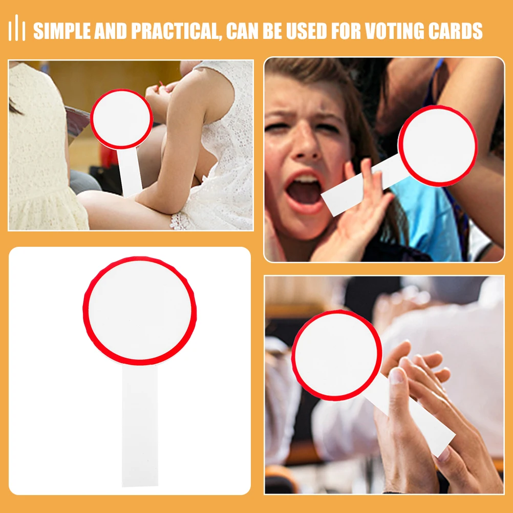 

8 Pcs Scoreboard Dry Erase Answer Paddles Handheld Raise Sign Paddle. Plastic Whiteboard Student Word Mini