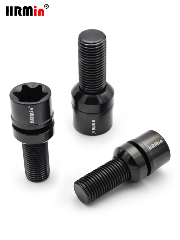 Jntitanti Torx Socket Floating Spherical Seat Gr.5 Titanium Wheel Bolt M14x1.5 for Mercedes Benz Maybach Mclaren Wheel