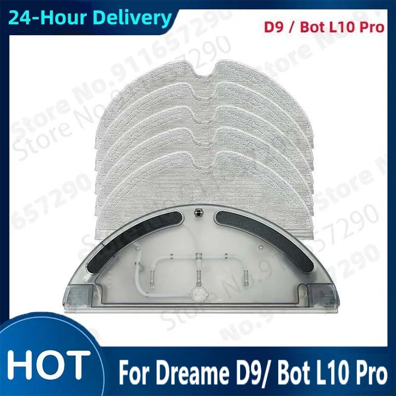 

For Dreame D9 Bot L10 Pro Water Tank Robot Vacuum Cleaner Spare Parts Replacement Washable Cloth Mop Water Tank Rag Accessories