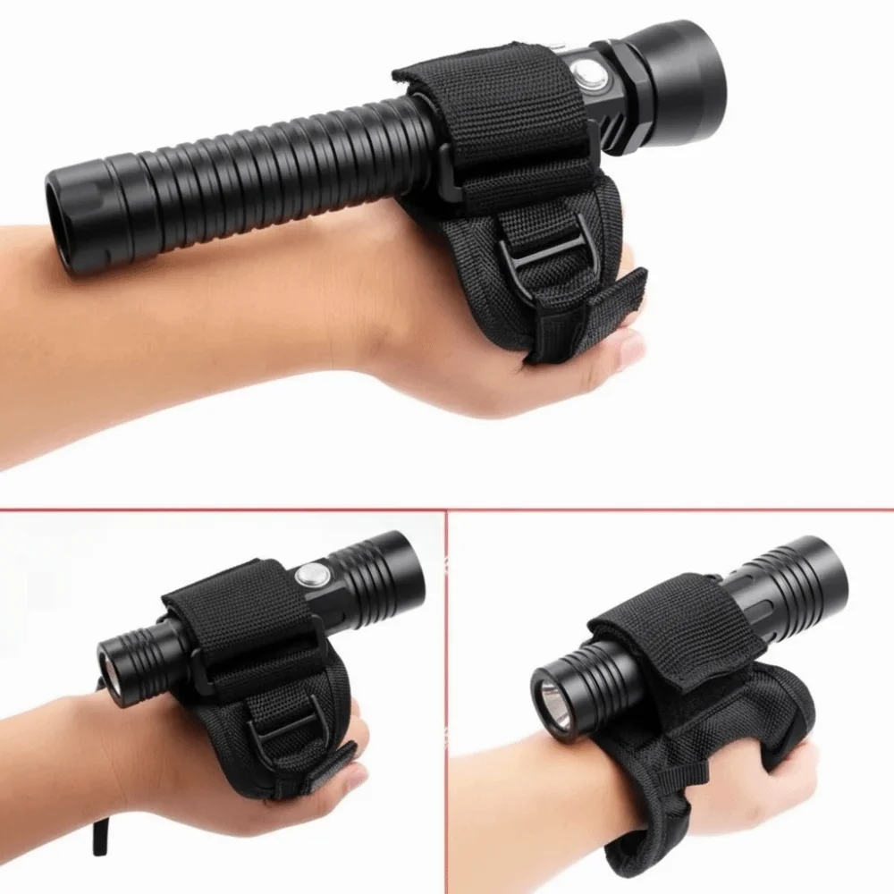 Outdoor Flexible Flashlight Holder Comfortable Material Soft Arm Cover Durable Neoprene Hand Free Wrist Strap Outdoor Diving