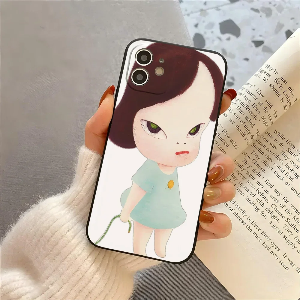 Y-Yoshitomos Nara Phone Case Silicone Soft For IPhone 16 15 14 13 12 11 Plus Pro Max Plus