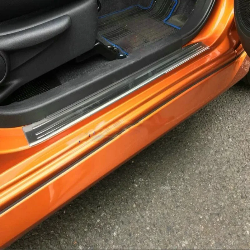 For Nissan Note E12 E-power 2016-2019 steel outer Door Sill Panel Scuff Plate Kick TrimThreshold Step Protector Car Accessories