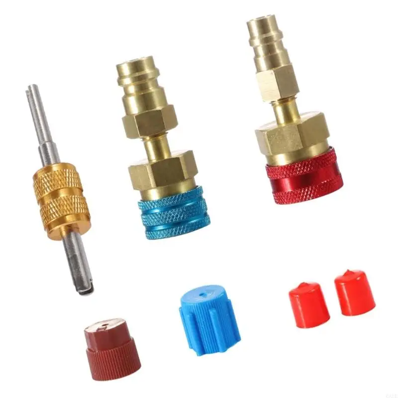

2025 New R1234YF Quick Couplers R1234YF до R134A Адаптер быстрого соединителя R1234YF Подгоночный разъем для зарядки автомобиля.