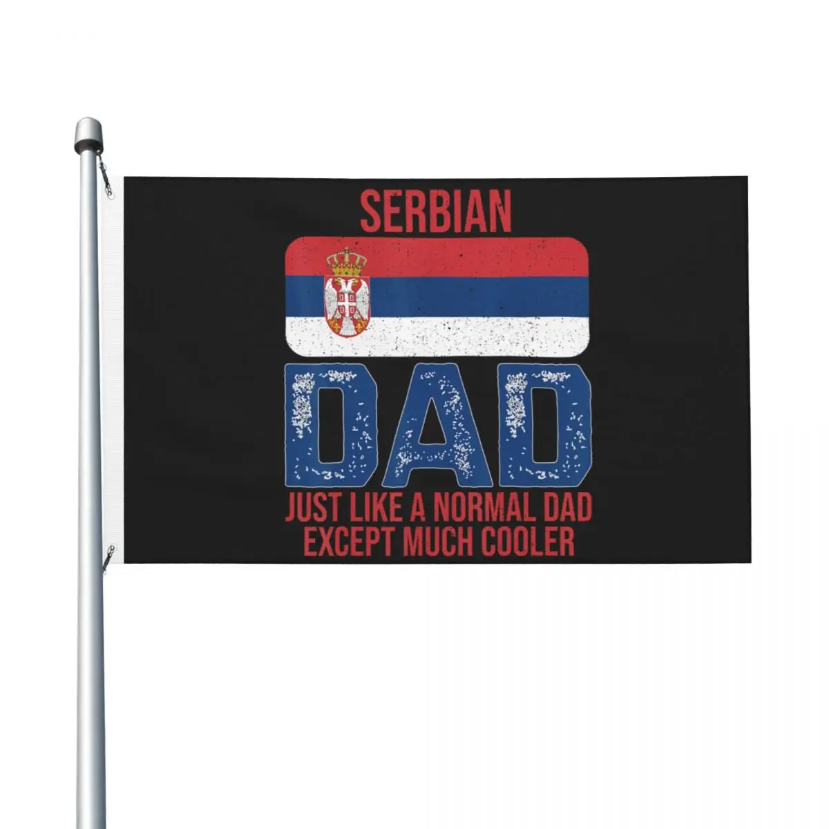Serbian Dad Serbia Flag Flag Cool Hanging Polyeste Flags 90X150cm Printed Banner For Bed Room Decor