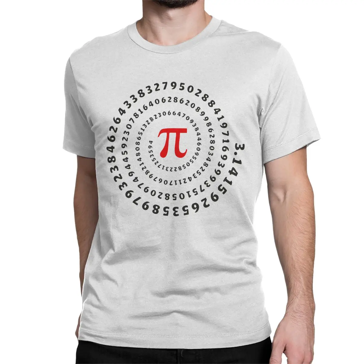 Pi Spiral Science Math Irrational Number Sequence 3.14 T Shirt for Men Women 100% Cotton Vintage T-Shirt Tee Shirt Tops Gift