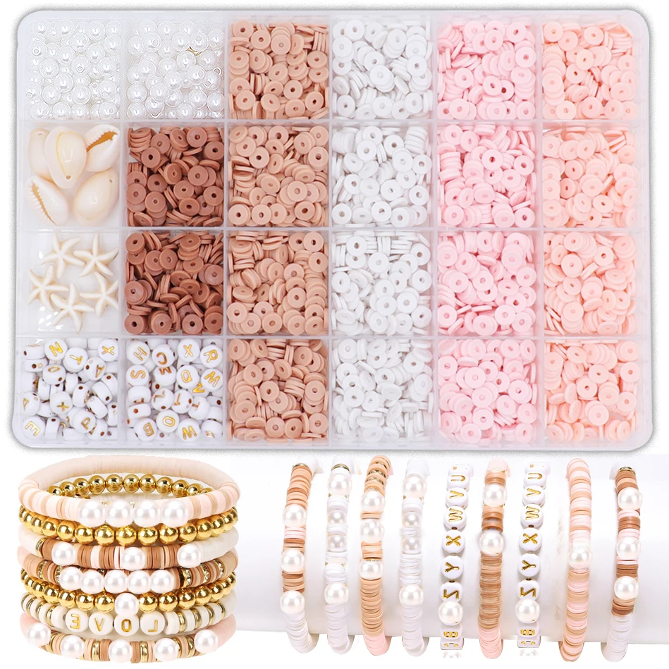 Jewelry Making Kit For Kids - DIY Clay Beads Bracelet Making Kit,