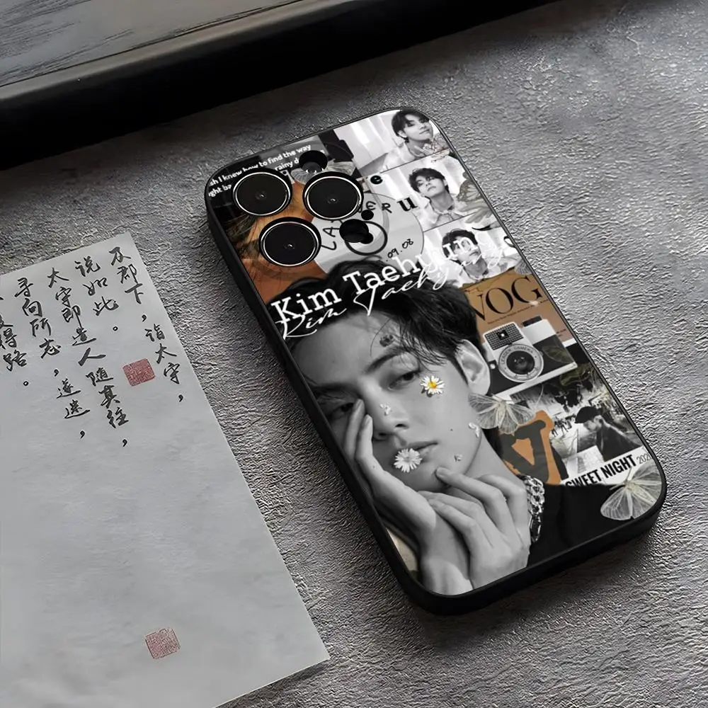 Чехол для телефона Kim Taehyung Funda для Iphone 14, 13, 16, 11 15ProMax 12 Pro Max Mini Xr Xs X 7 Plus, чехлы Чехол для телефона Kim Taehyung Funda для Iphone 14, 13, 16, 11 15ProMax 12 Pro Max Mini Xr Xs X 7 Plus, чехлы