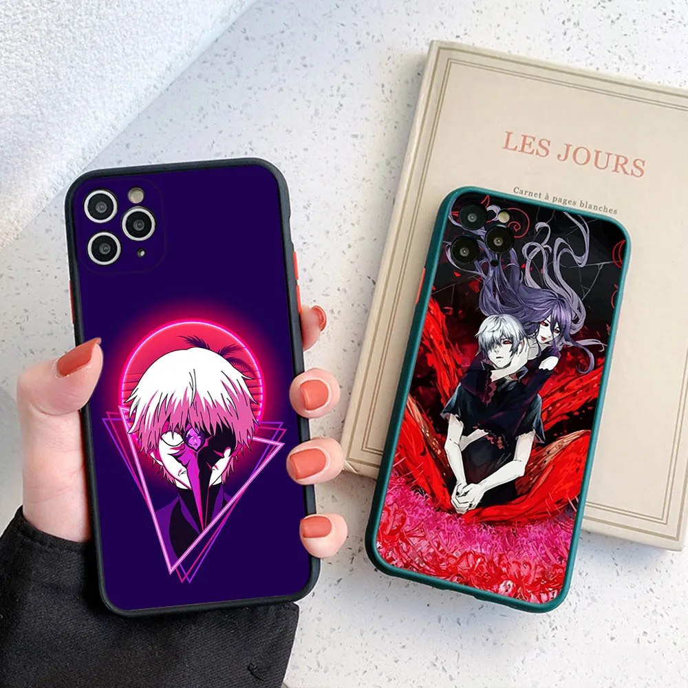 Translucent Phone Case For iPhone 16 15 14 7 8 Plus 13 12 11 Pro Max X XR XS SE Mini Tokyo Ghoul Anime JUZO SUZUYA Matte Cover