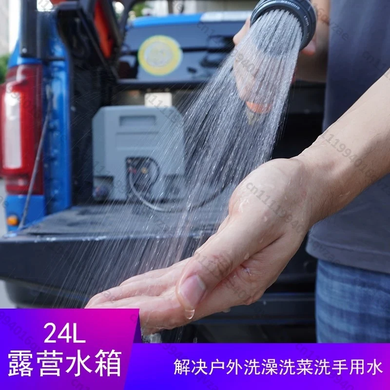 Pickup Truck Car Water Tank Off-road Vehicle Top Truck Water Storage Outdoor Camping Shower Water Tank Bath Pressurized Bucket
