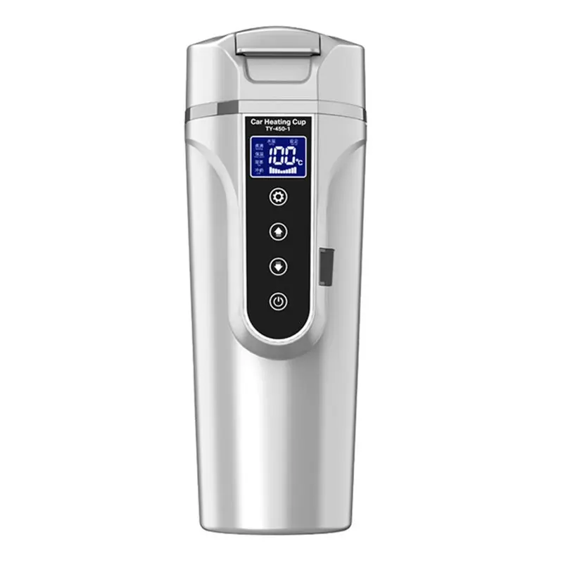 n85r-スマート電気加熱カップ-450ml-lcdタッチディスプレイ-12v-24v-車用ポータブル電気ケトル-車用ボトルb