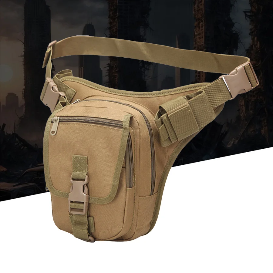

Новая уличная камуфляжная тренировочная сумка для ног, маленькая поясная сумка для кемпинга, альпинизма, велоспорта, многофункциональная водонепроницаемая поясная сумка