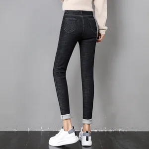 Hohe Taillensternhose weibliche Stretch, dicke Samtjeans, lässige Mode, hohe Qualität, weiblich, 2023 8 Hauptverkäufe Calca Damen -Farbjeans - №8