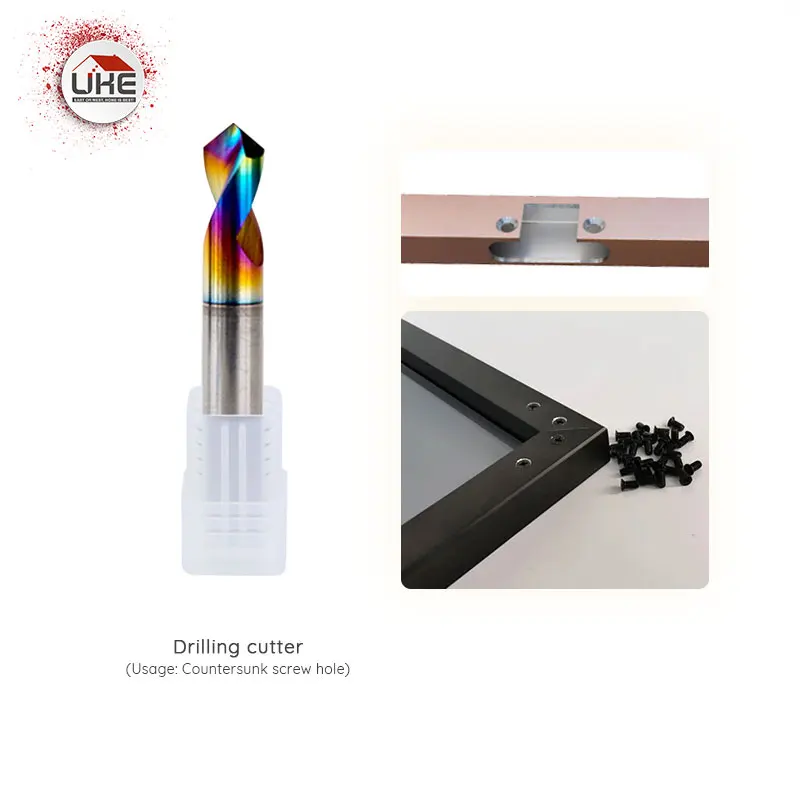 Milling Cutter Drilling Cutter Tungsten Steel Diamond Drill Bit For Aluminum Profile Processing Milling Machine Accessory